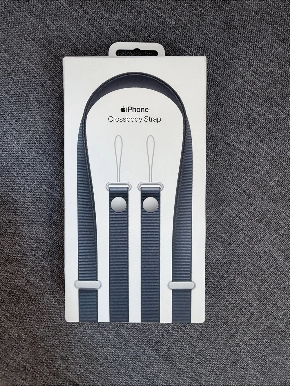 Apple Crossbody Strap — Charcoal Gray